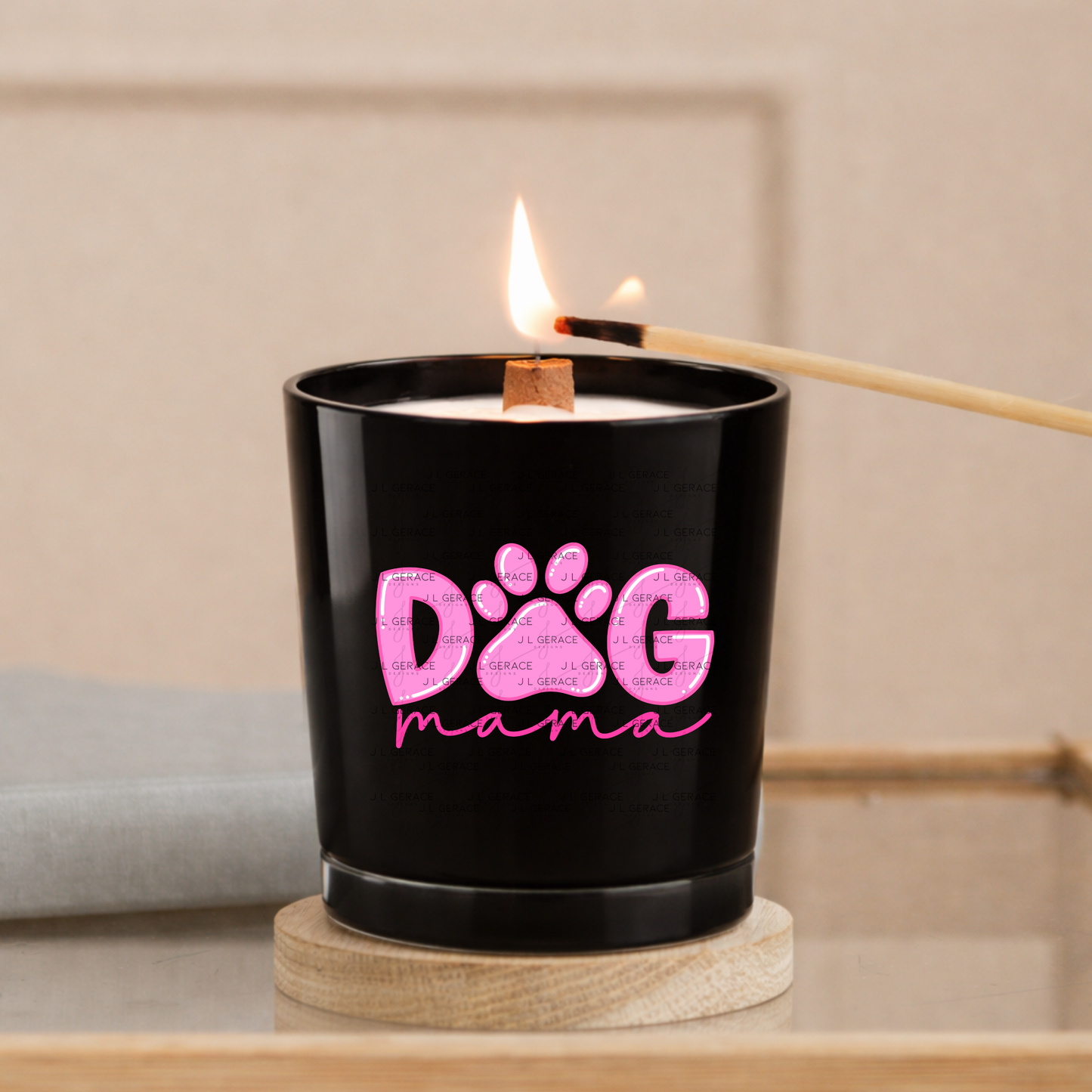 Dog Mama PNG – Pink Paw Print Mothers Day Sublimation Design