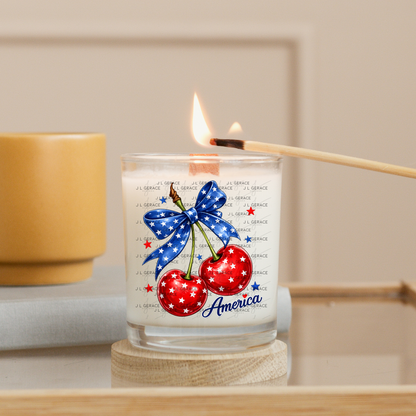 America Cherries Star Bow PNG