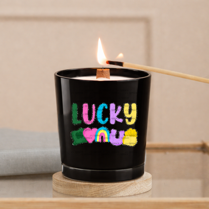 Lucky with charms - String Glitter Outline PNG