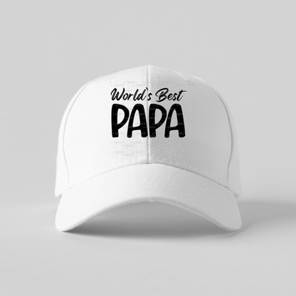 World’s Best Papa PNG – Black Minimalist Typography Design