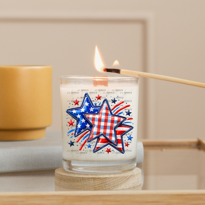 Patriotic Stars Fireworks PNG Design