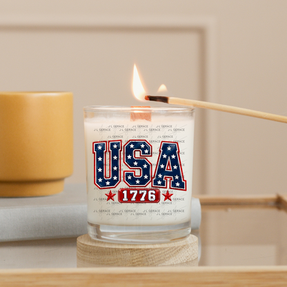 USA 1776 Glossy Patriotic PNG Design