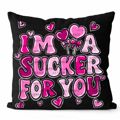 I’m a Sucker for You PNG Glitter Outline