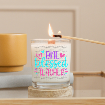 One Blessed Teacher Color PNG