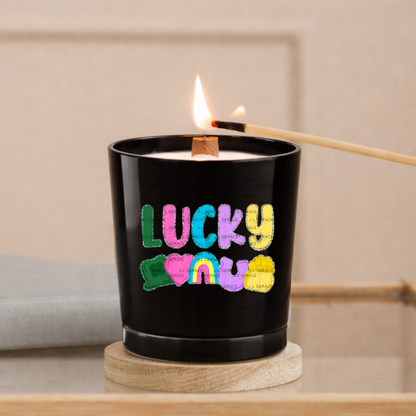 Lucky with charms - Solid Glitter Outline PNG