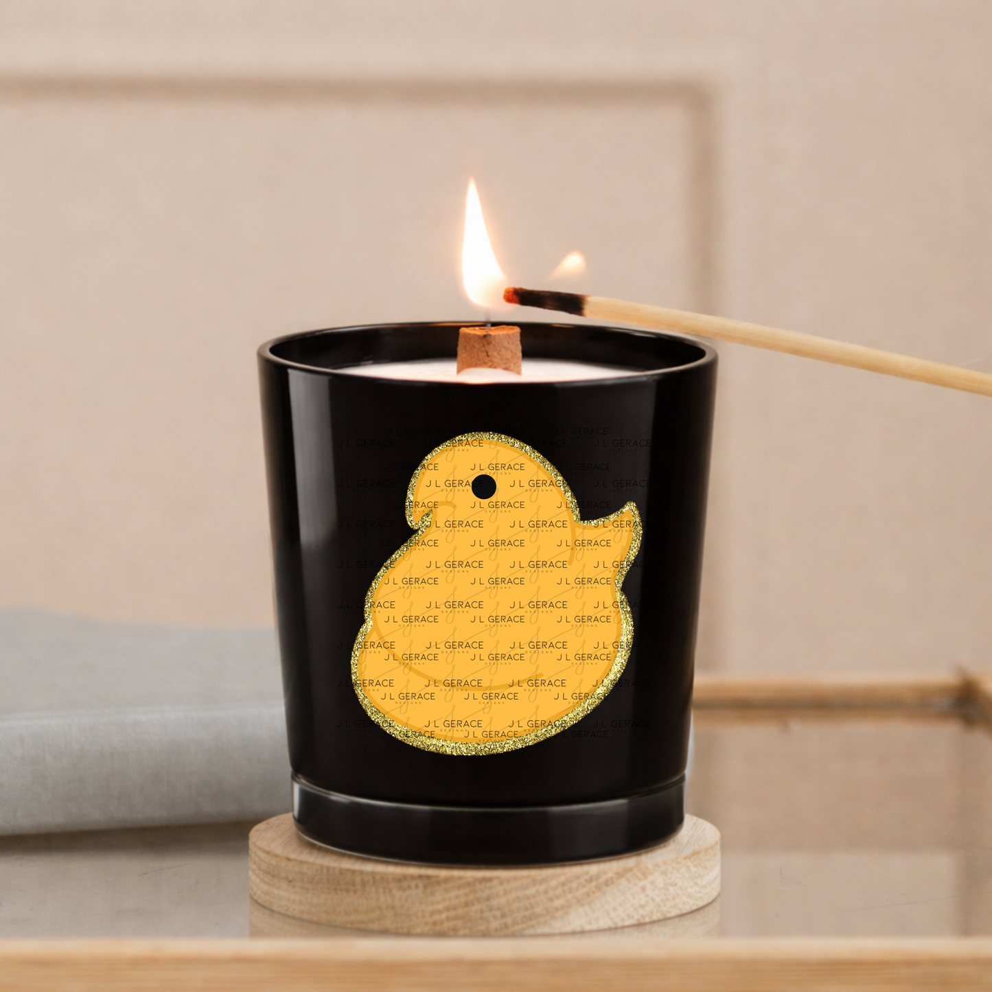 Orange Glitter Easter Peep Chick Clipart Sublimation PNG