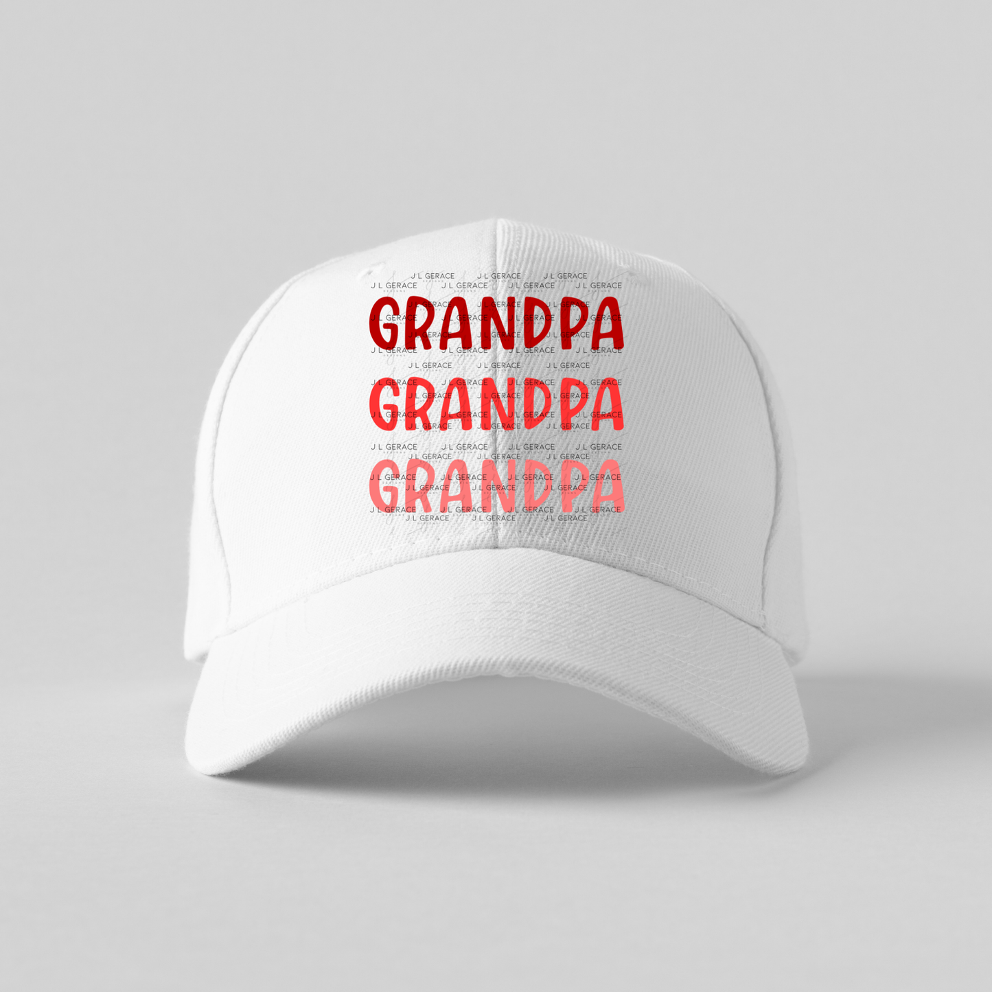 Grandpa PNG – Red Gradient Typography Sublimation Design