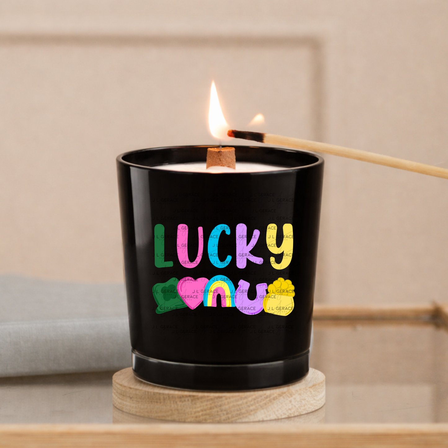 Lucky PNG, St Patrick Shirt Design, Rainbow Shamrock Sublimation PNG Download