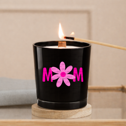 Mom Daisy Floral Pink Gradient PNG Design
