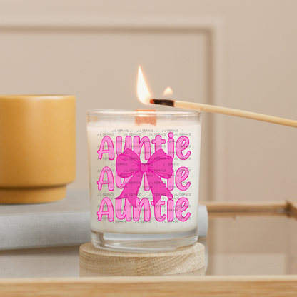 Auntie Bow PNG – Cute Pink Typography Sublimation Design