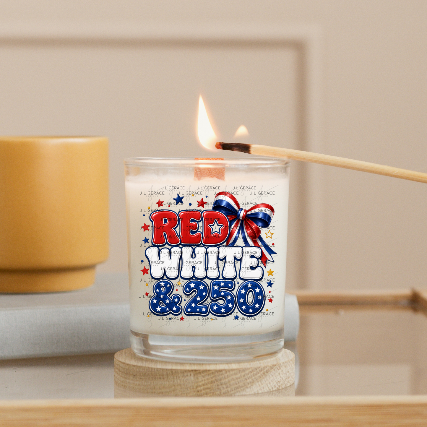 Red White & 250 Patriotic PNG Design