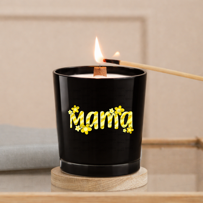 Mama Daisy Floral Yellow PNG Design