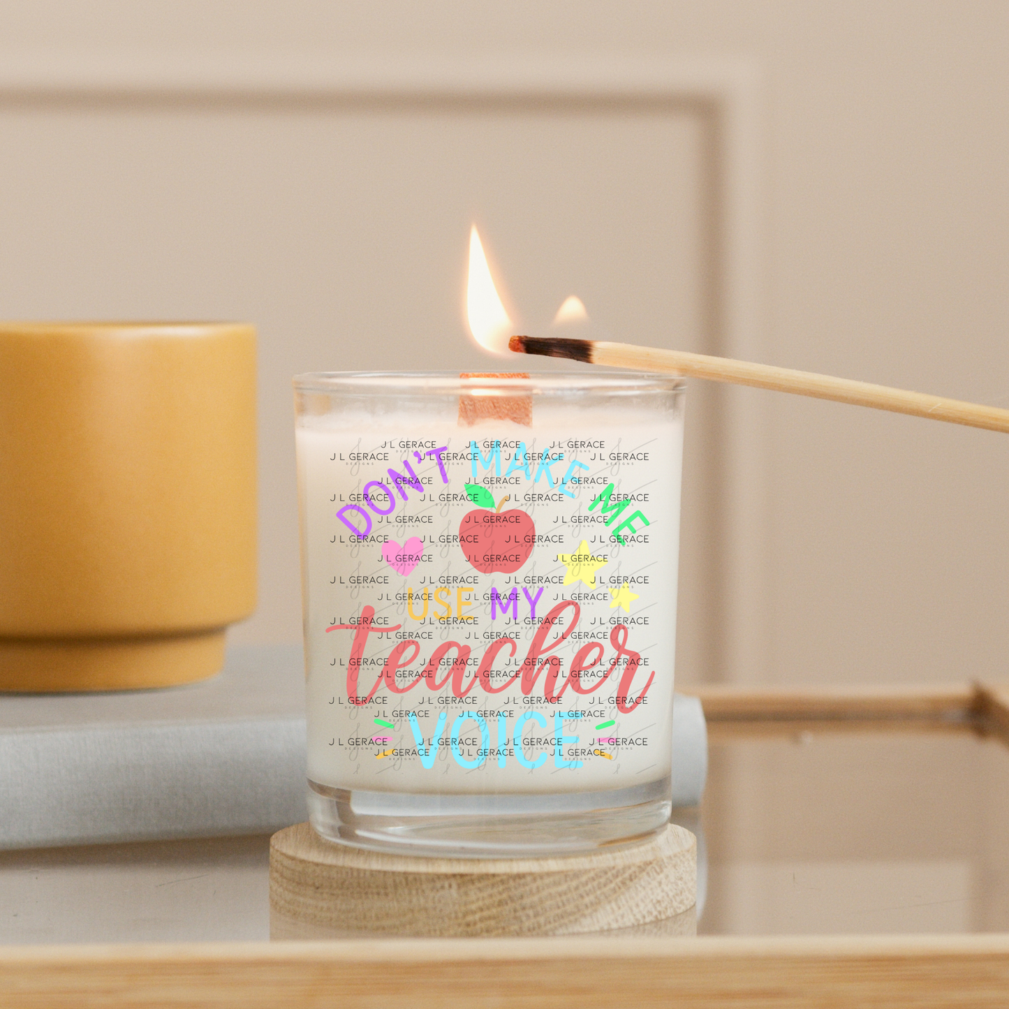 Don't Make Me Use My Teacher Voice Colorful PNG