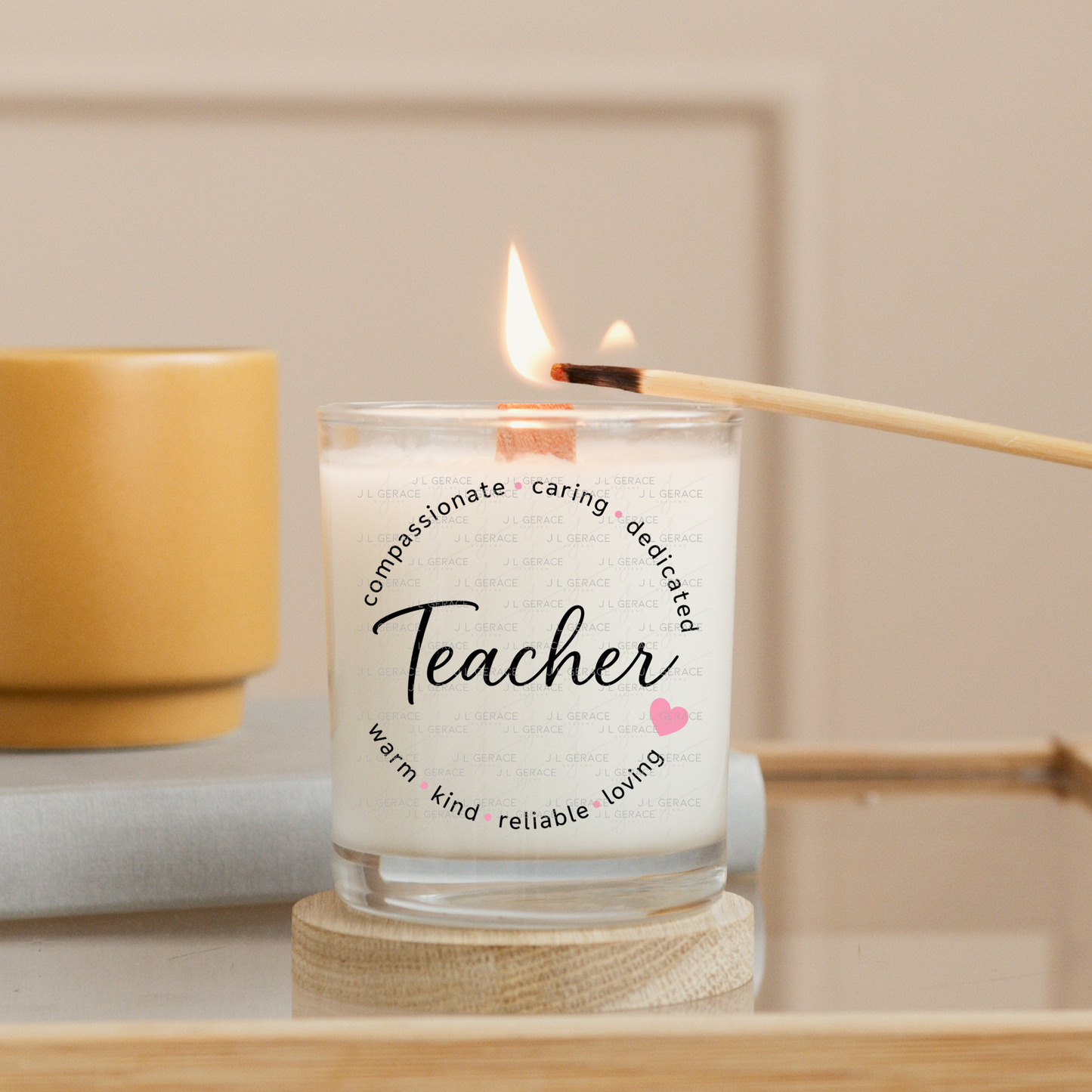 Compassionate Caring Dedicated Teacher PNG Bundle (2 Colors)