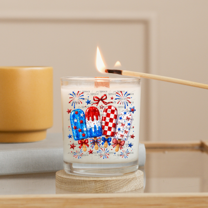 Patriotic Popsicles Bows PNG Design