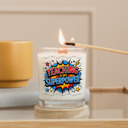 Teaching Is My Superpower - Red Blue Yellow PNG Digital Download