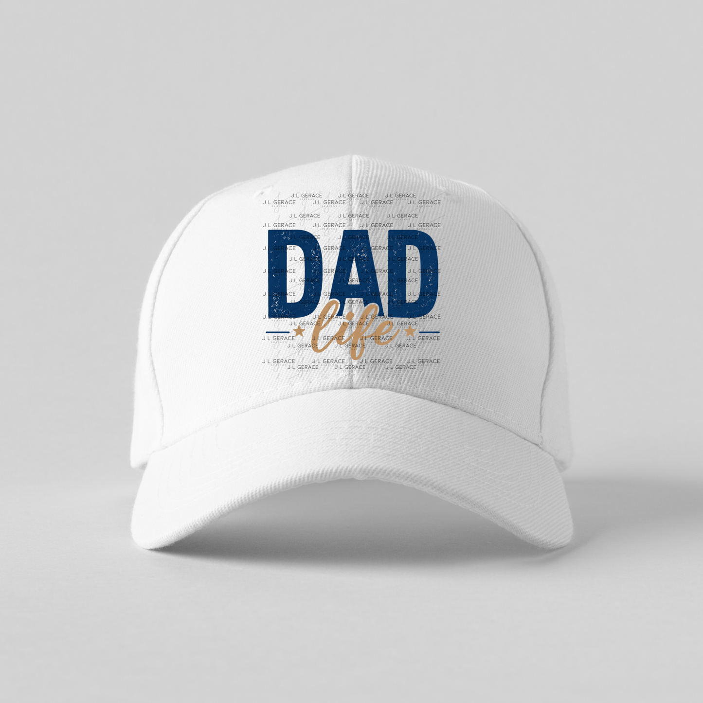 Dad Life PNG – Blue Vintage Typography Sublimation Design