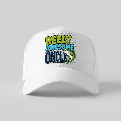 Reely Awesome Uncle PNG – Bass Fishing Sublimation Design