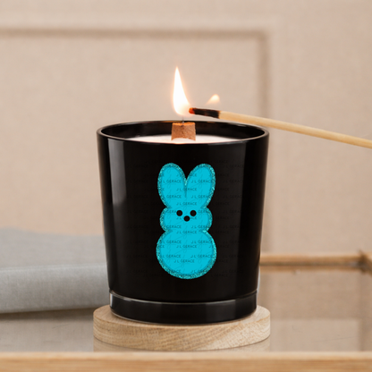 Blue Glitter Bunny Peep Easter Clipart Sublimation PNG