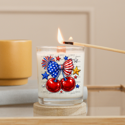 Patriotic Cherry Bow PNG