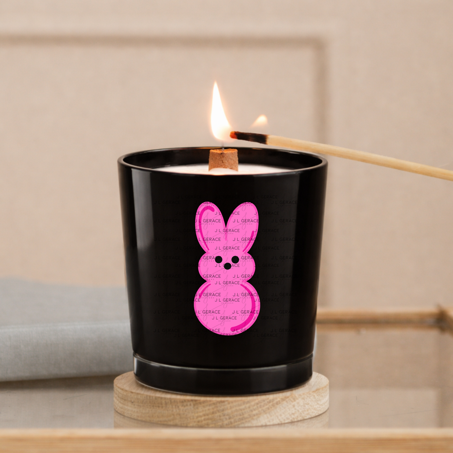 Pink Bunny Peep Easter Candy Clipart Sublimation PNG