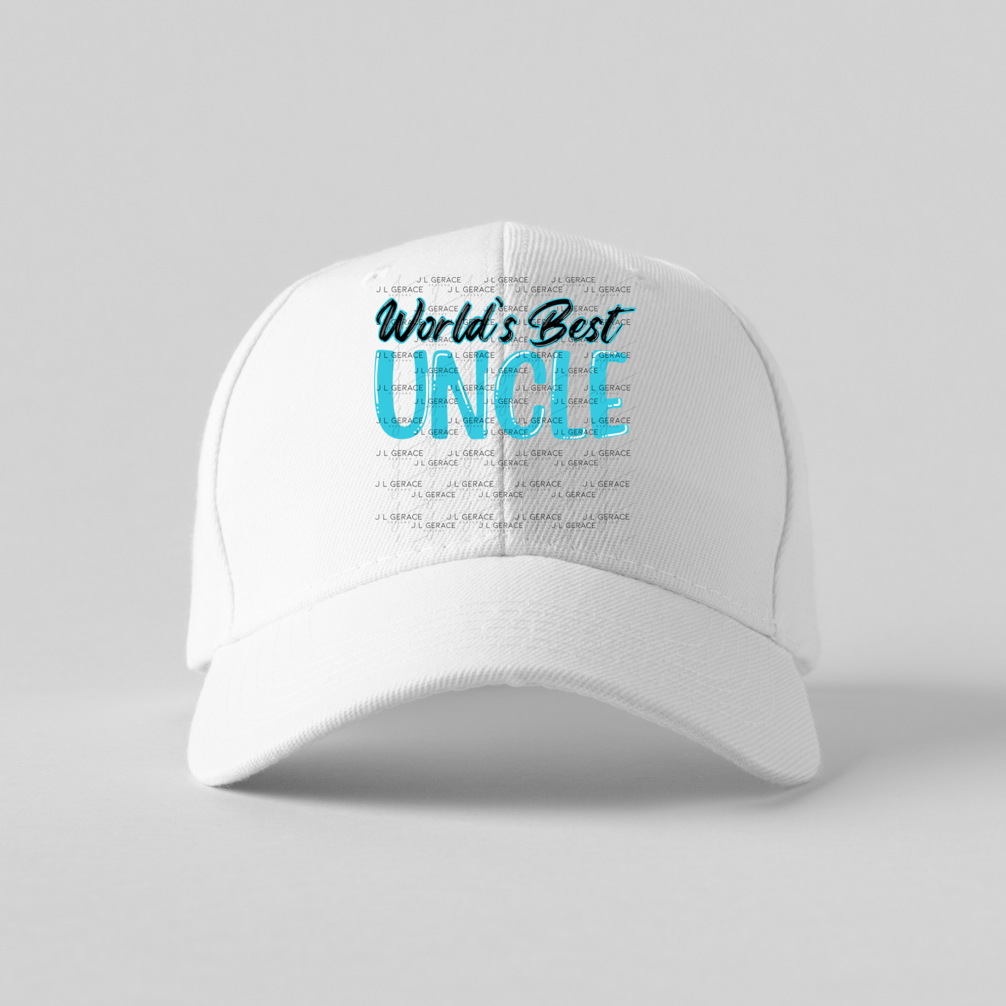 Worlds Best Uncle PNG – Teal Glossy Typography Sublimation Design
