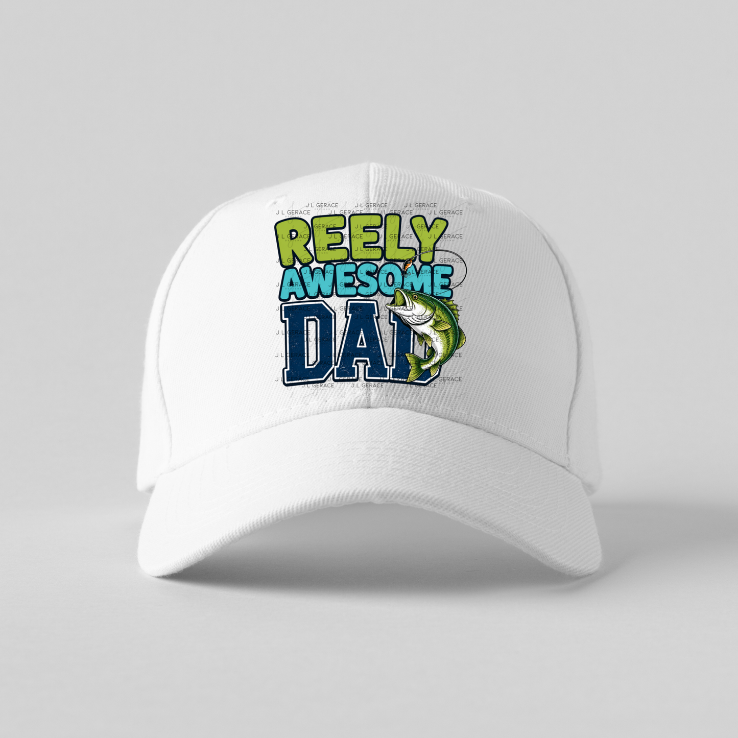 Reely Awesome Dad PNG – Bass Fishing Sublimation Design