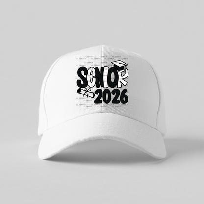 Senior 2026 PNG – Graduation Cap and Diploma Sublimation Design