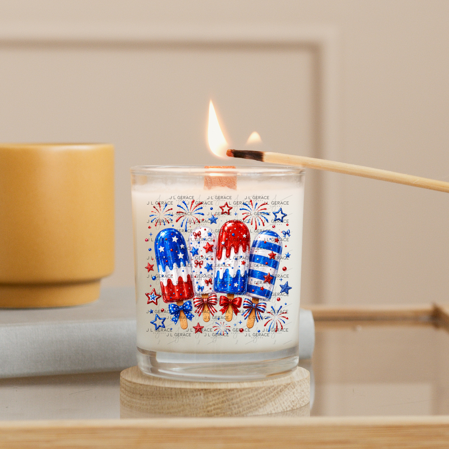 Patriotic Popsicles Fireworks PNG Design