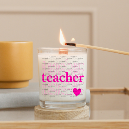 Teacher Teacher Heart Pink PNG Digital Download