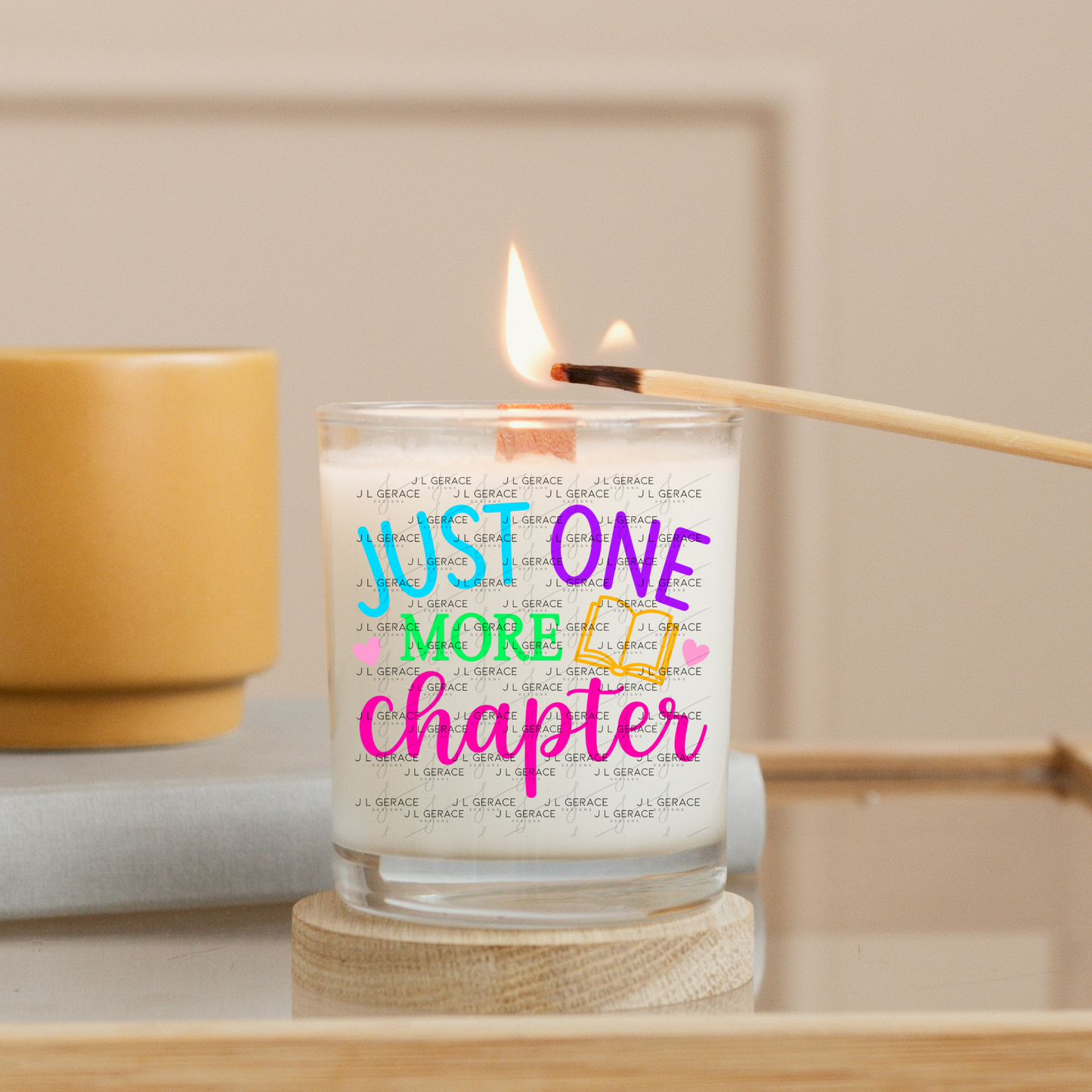 Just One More Chapter Teacher Colorful PNG