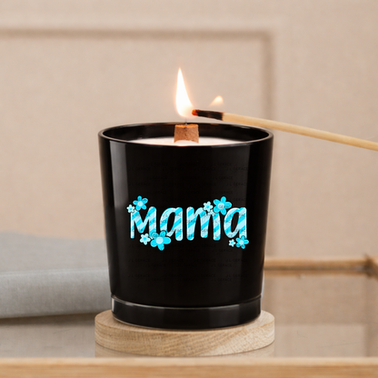 Mama Daisy Floral Blue PNG Design