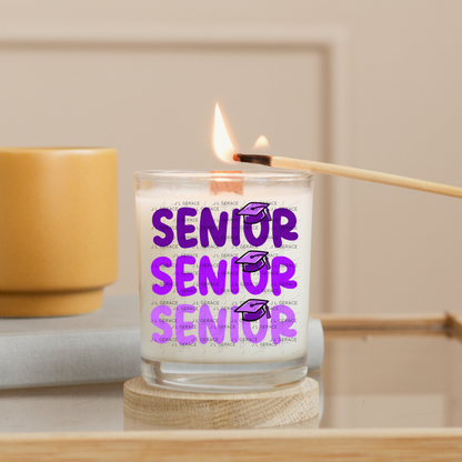 Senior PNG – Purple Graduation Cap Lettering Design