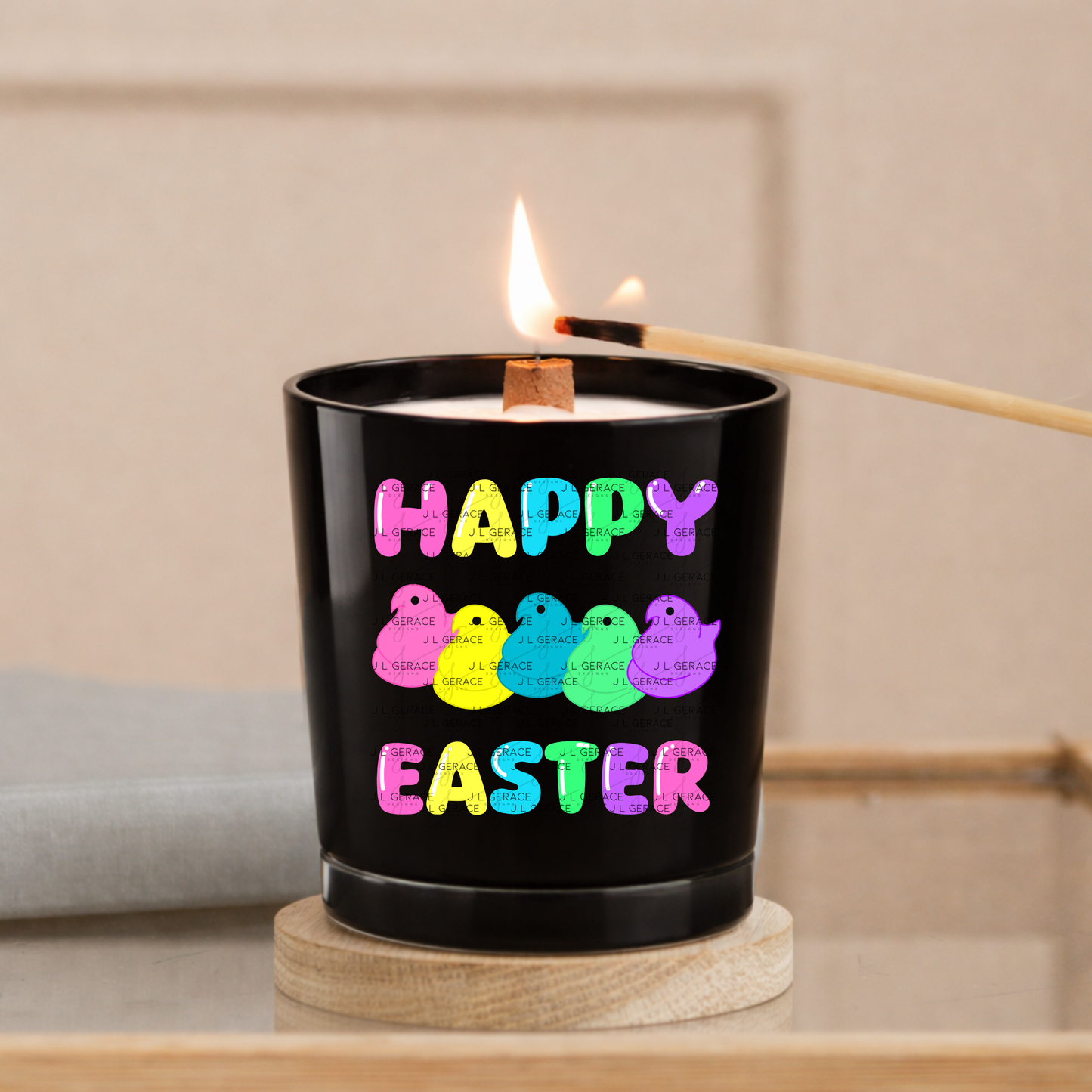 Happy Easter Chick Clipart Sublimation PNG Peeps Chick Colorful Design