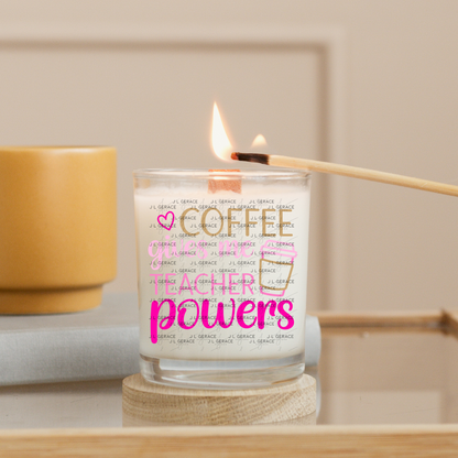 Coffee Gives Me Teacher Powers Pink and Gold PNG