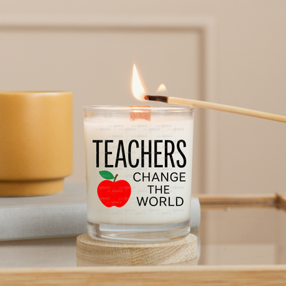 Teachers Change The World Apple PNG Digital Download