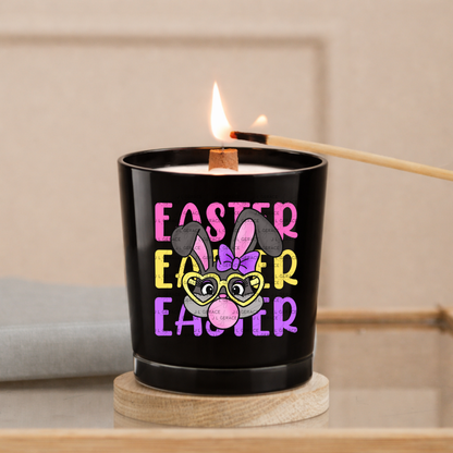 EASTER EASTER EASTER Bunny with Glasses Pink - Yellow - Purple PNG