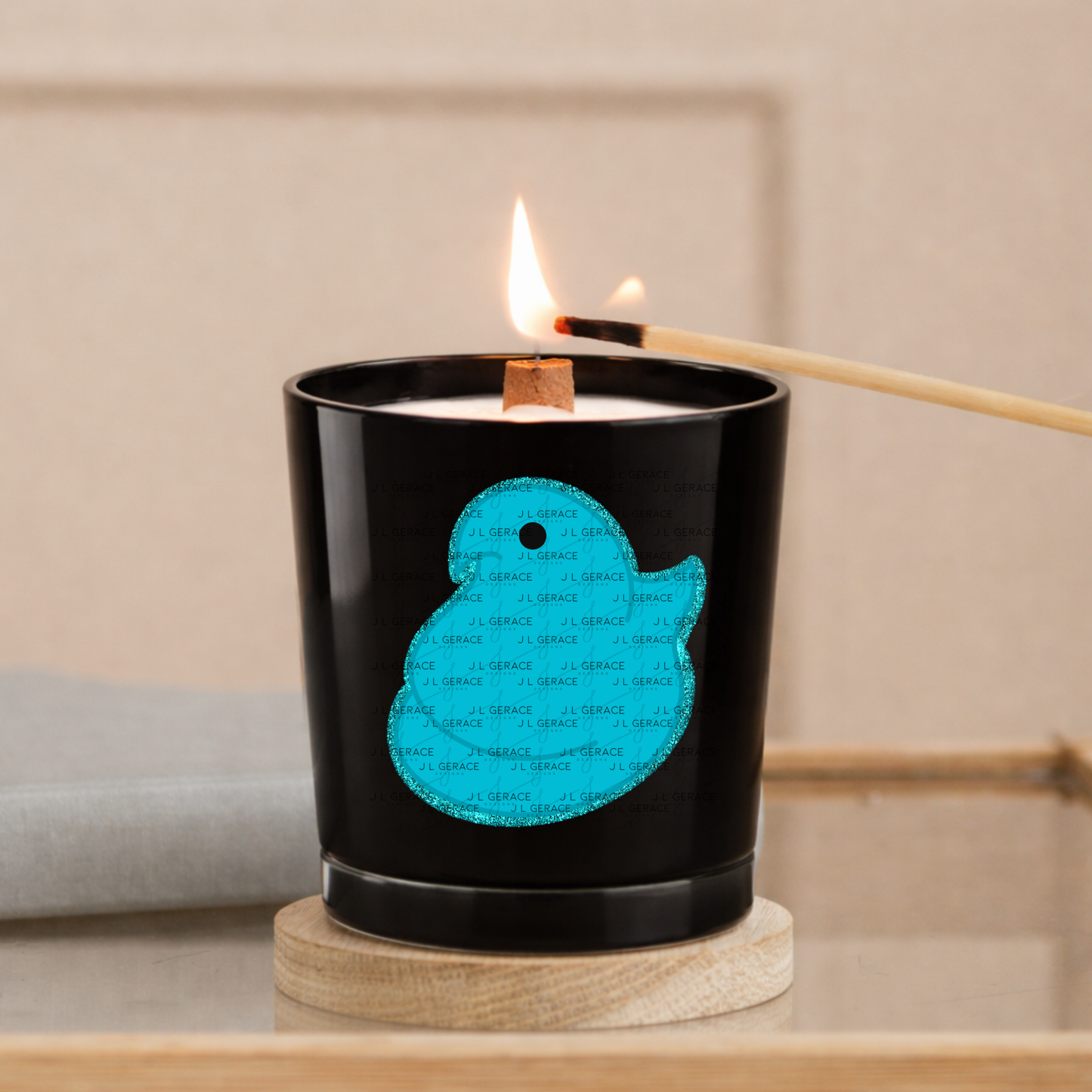 Blue Glitter Easter Peep Chick Clipart Sublimation PNG