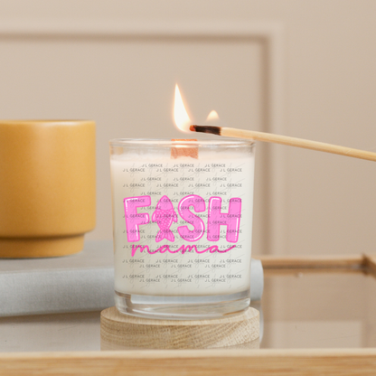 Fish Mama PNG – Pink Fishing Design with Fish Silhouette Letter