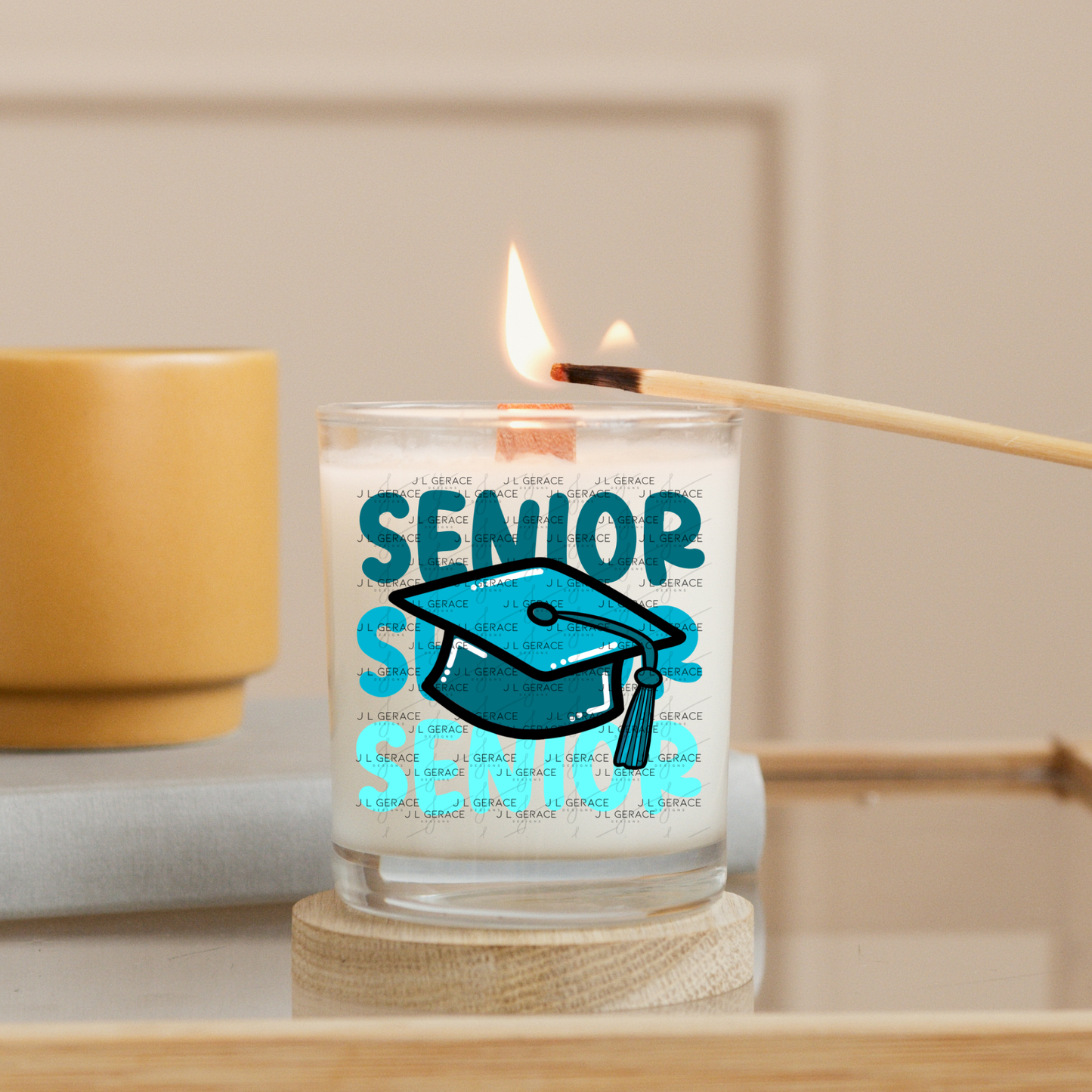 Senior PNG – Teal Graduation Cap Senior Design