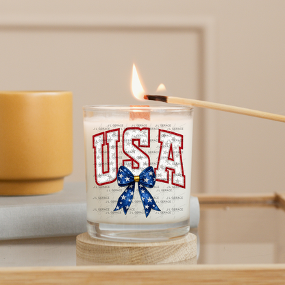 USA Bow Patriotic PNG Design