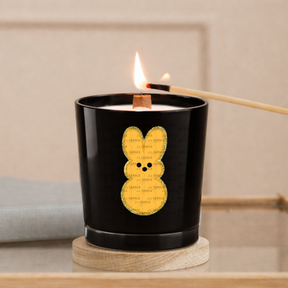 Orange Glitter Bunny Peep Easter Clipart Sublimation PNG