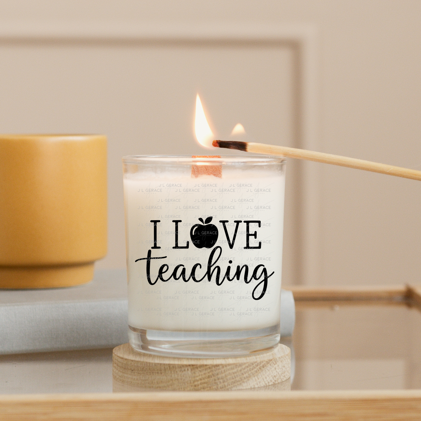 I Love Teaching Apple Teacher Colorful PNG (2 Colors)