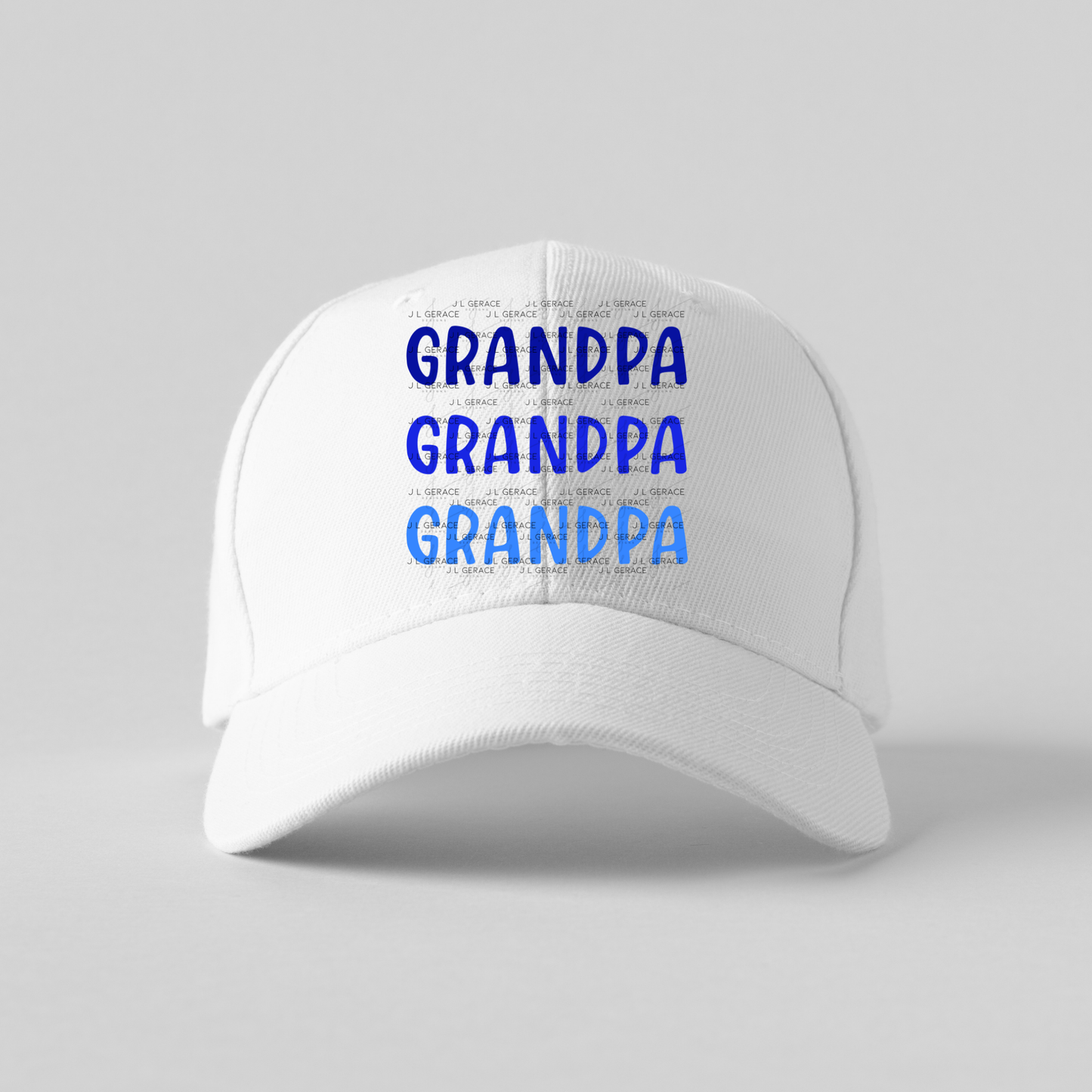 Grandpa PNG – Blue Gradient Typography Sublimation Design
