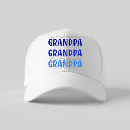 Grandpa PNG – Blue Gradient Typography Sublimation Design