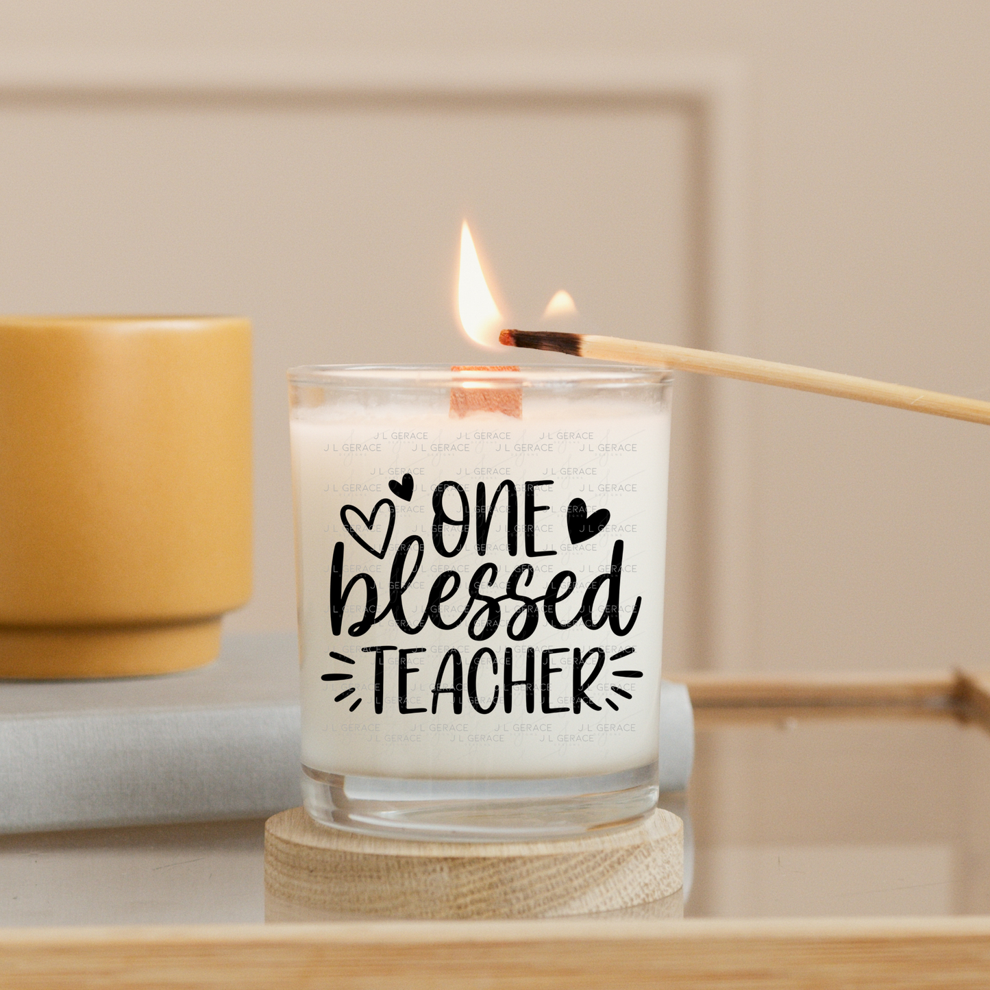 One Blessed Teacher PNG (2 Colors)