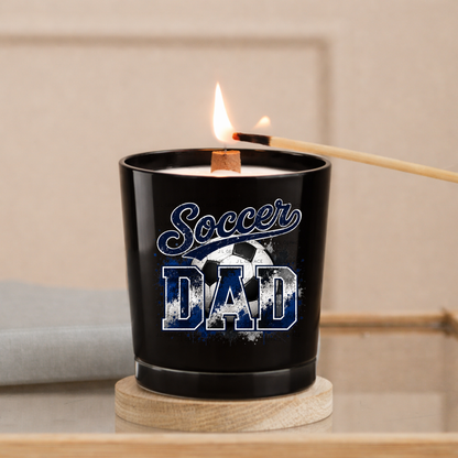 Soccer Dad PNG – Blue Black Paint Splatter Sports Design with Soccer Ball
