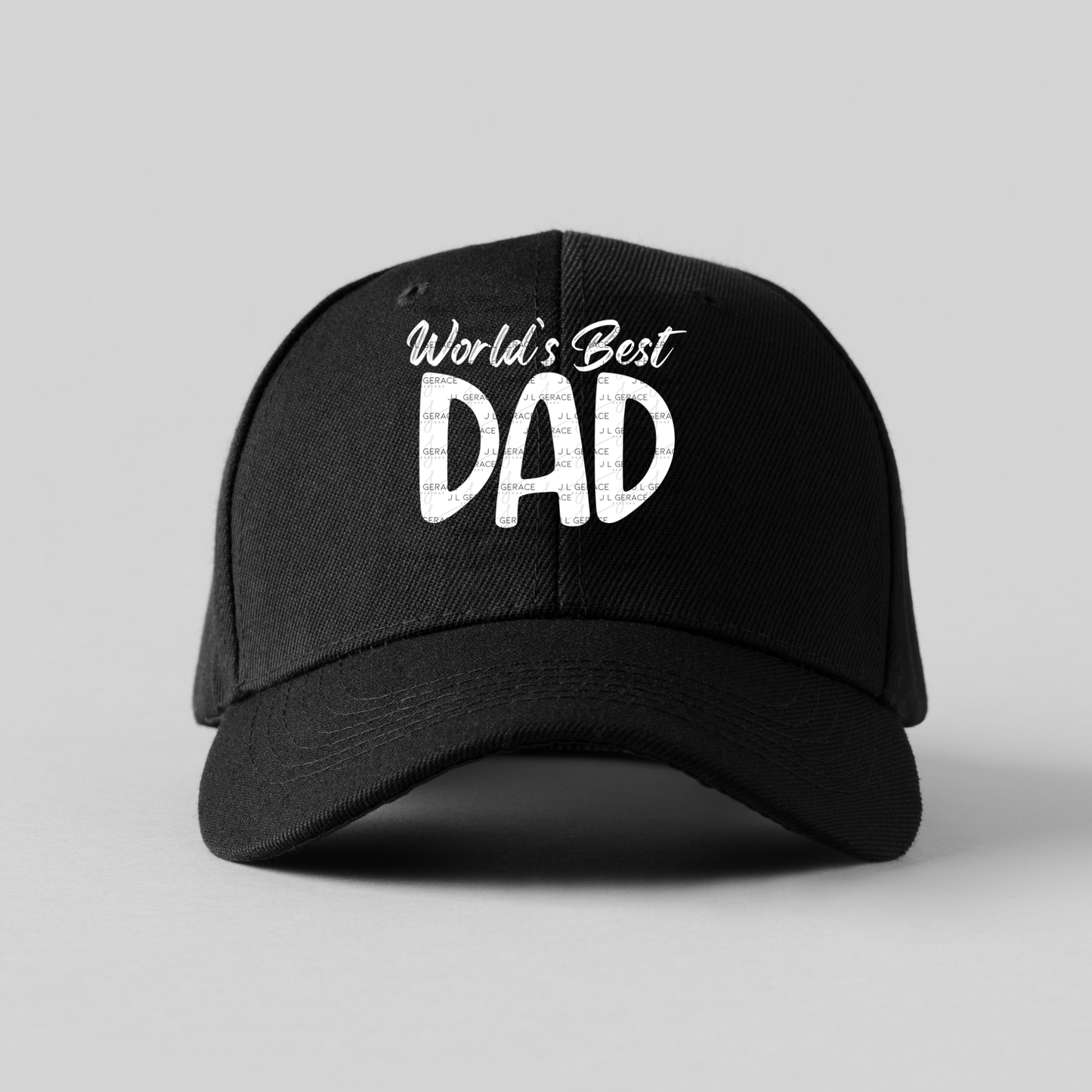 World’s Best Dad PNG – White Minimalist Typography Design for Father’s Day