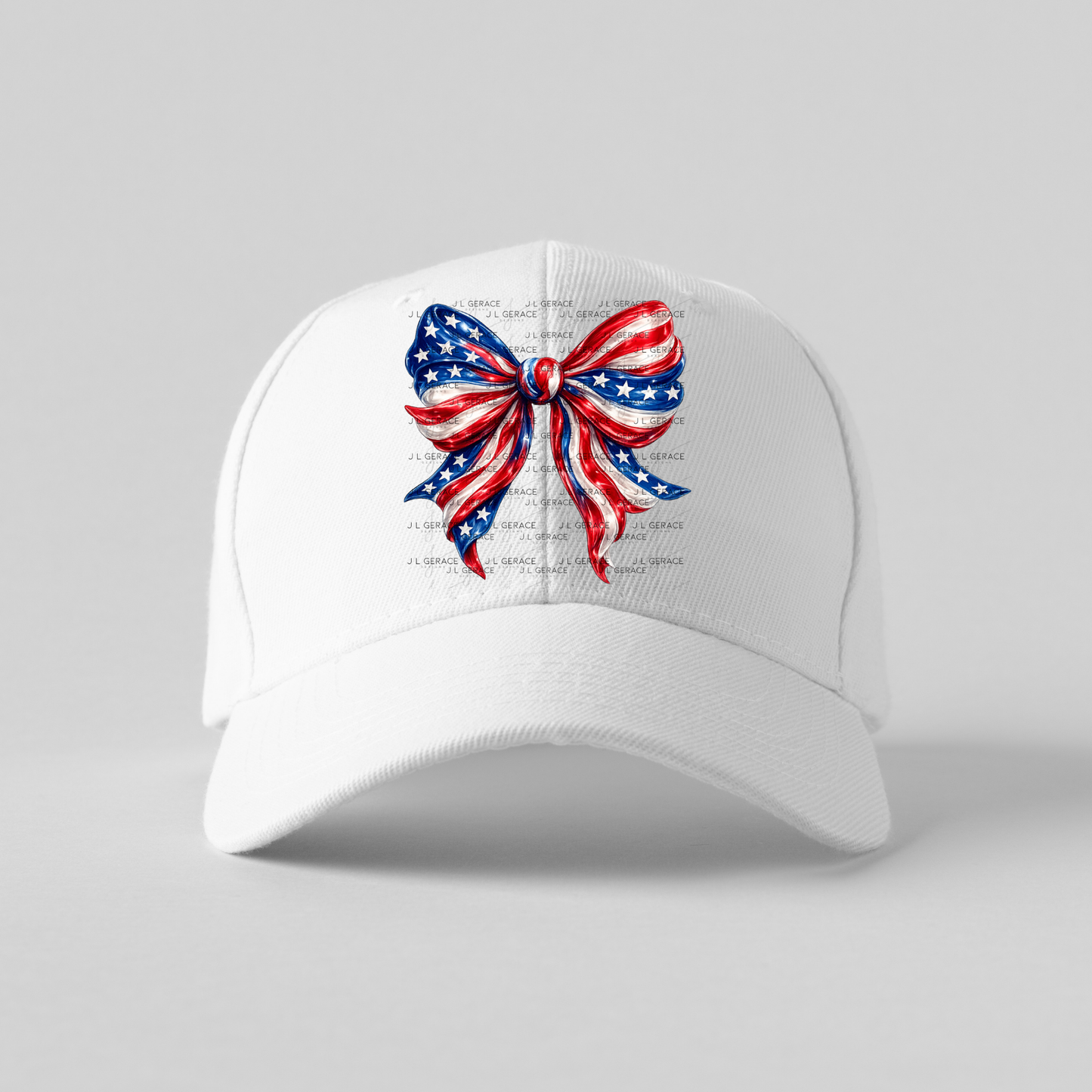 America Flag Bow Patriotic PNG Design