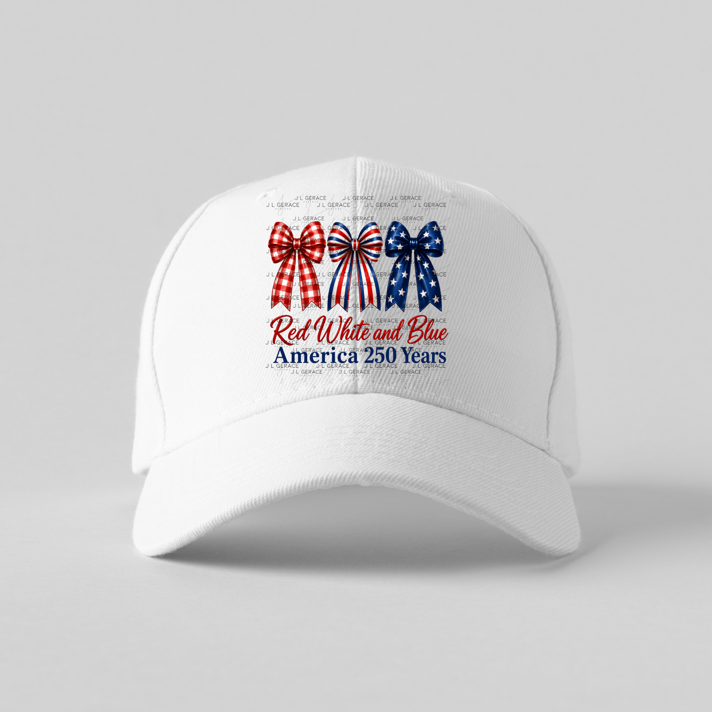 Red White and Blue America 250 Years PNG Design